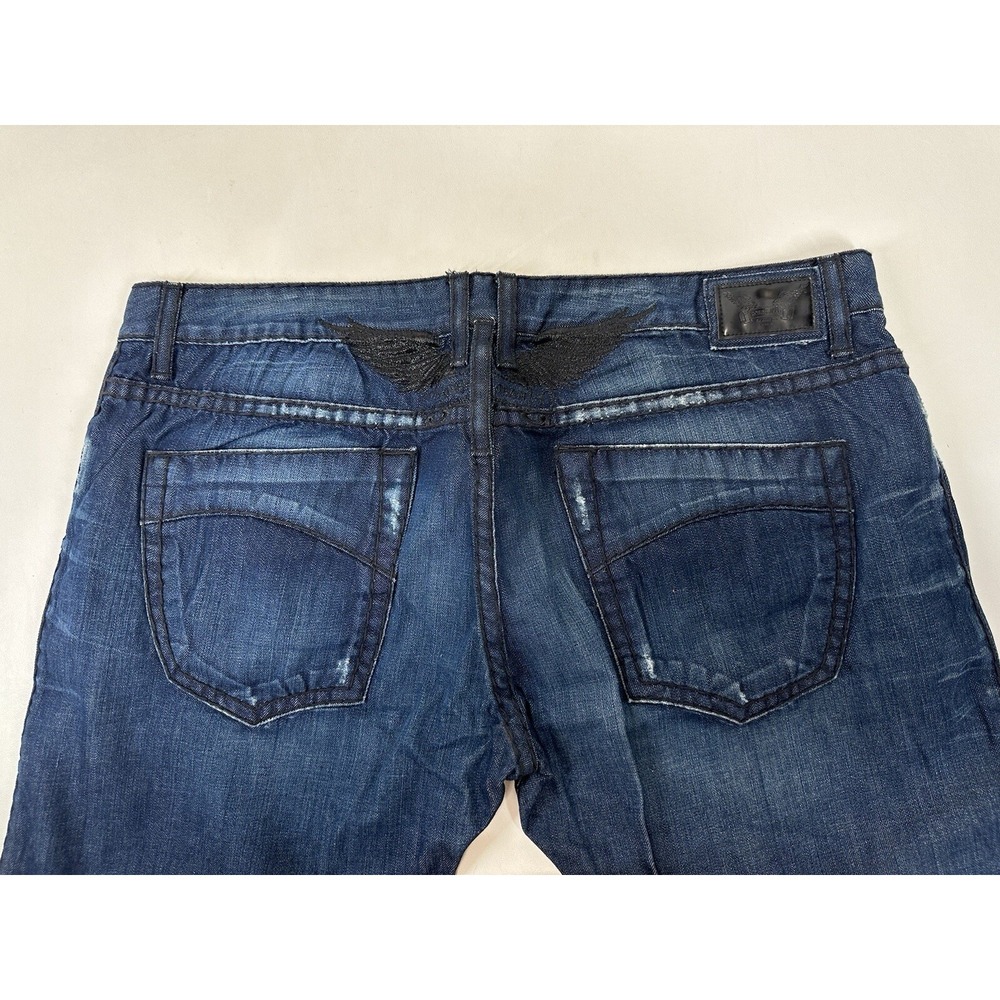 Robin's Jean Straight Heavy Stitch D5428 Jeans Mens Size 42 Blue 42x36 Tall